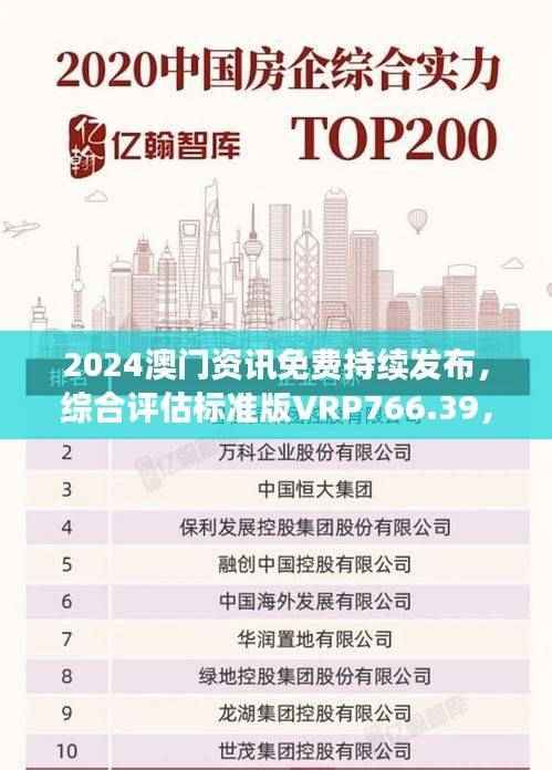 2024澳门资讯免费持续发布,综合评估标准版VRP766.39,随意查阅
