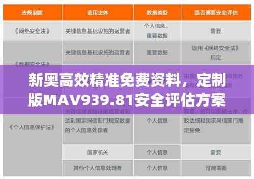 新奥高效精准免费资料,定制版MAV939.81安全评估方案