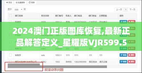 2024澳门正版图库恢复,最新正品解答定义_星耀版VJR599.55