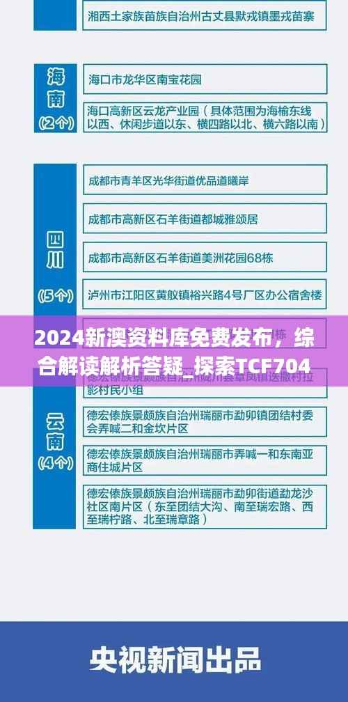 2024新澳资料库免费发布,综合解读解析答疑_探索TCF704.07版