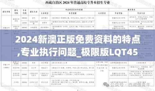 2024新澳正版免费资料的特点,专业执行问题_极限版LQT459.17