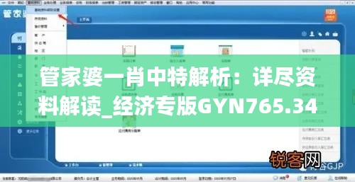 管家婆一肖中特解析:详尽资料解读_经济专版GYN765.34