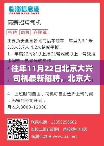 揭秘,往年11月22日北京大兴司机最新招聘动态与热点职位速递