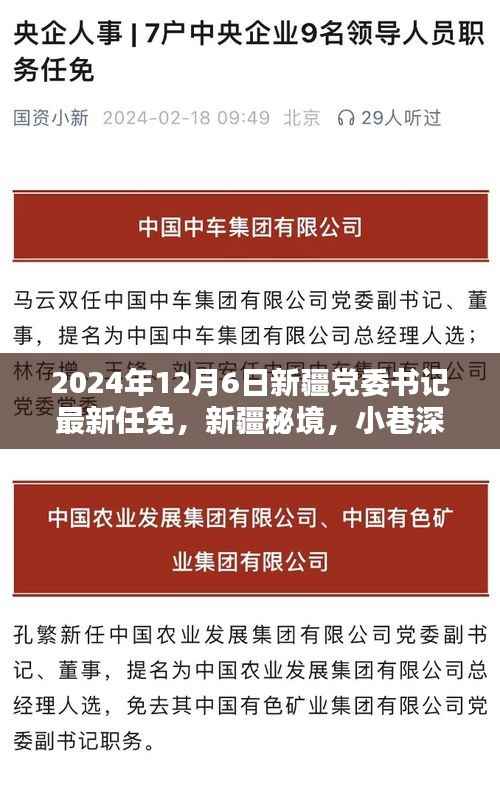 新疆秘境,小巷特色小店与党委书记最新任免揭晓于2024年12月6日