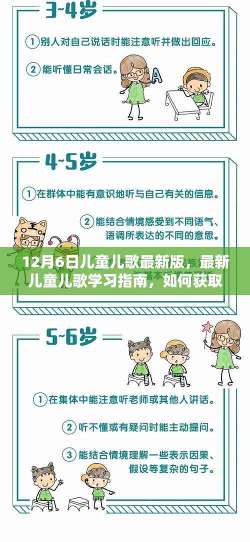 最新儿童儿歌学习指南，获取与教授12月6日最新版儿童儿歌
