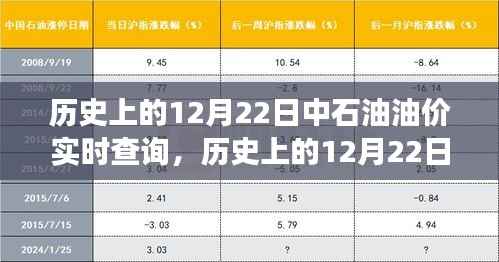 探寻油价波动背后的故事，历史上的12月22日中石油油价实时查询回顾