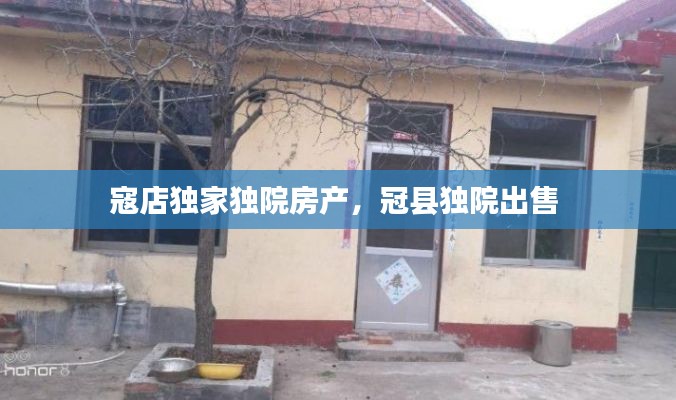 寇店独家独院房产,冠县独院出售