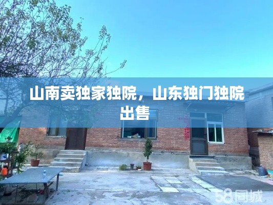 山南卖独家独院,山东独门独院出售